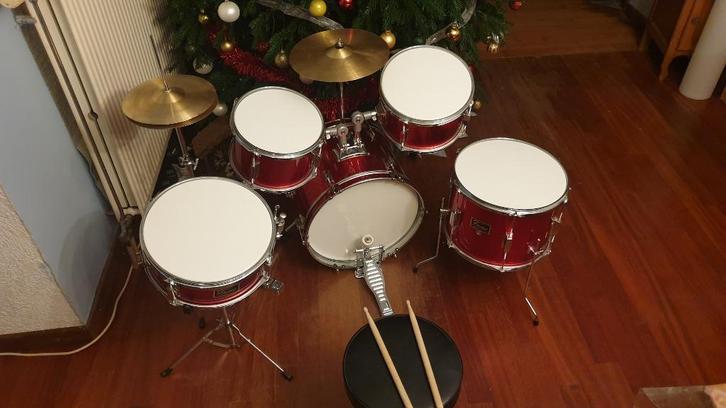 Batterie acoustique Fame junior complète, Muziek en Instrumenten, Drumstellen en Slagwerk, Zo goed als nieuw, Overige merken, Ophalen