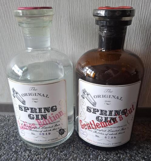 2 flessen Spring Gin ( Ladies edition & Gentleman's Cut ), Verzamelen, Wijnen, Nieuw, Overige typen, Vol, Ophalen of Verzenden