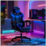 Premium ergonomische gamingstoel | Verstelbare hoogte, 90°, Huis en Inrichting, Bureaustoelen, Gaming bureaustoel, Blauw, Nieuw