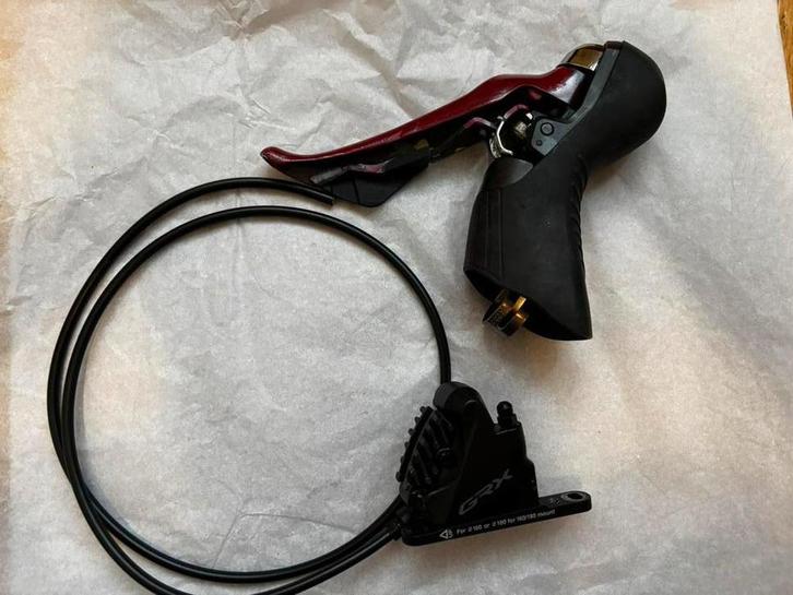 Shimano GRX BR-RX400+ BR-RX810 rechts 11s flat mount, Fietsen en Brommers, Fietsen | Racefietsen, Zo goed als nieuw, Heren, Overige merken