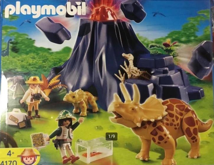 Playmobil 4170 Vulkaan met dino’s, Kinderen en Baby's, Speelgoed | Playmobil, Zo goed als nieuw, Complete set, Ophalen of Verzenden
