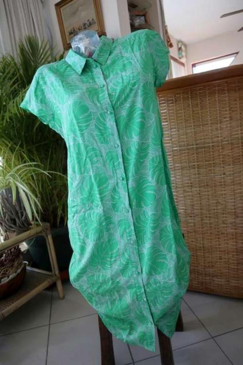 licht groen natuurlijke jurk, Kleding | Dames, Jurken, Gedragen, Maat 42/44 (L), Groen, Onder de knie, Ophalen of Verzenden
