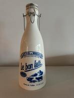 Witte keramiek vintage melkfles Le bon lait Normandie, Antiek en Kunst, Curiosa en Brocante, Ophalen of Verzenden