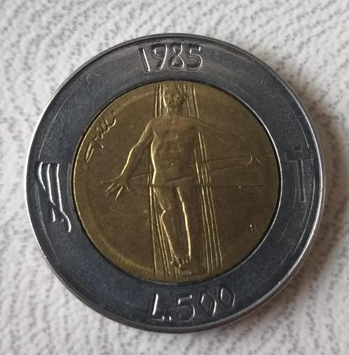 Munt - Coin:  San Marino 500 lire 1985, Postzegels en Munten, Munten | Europa | Niet-Euromunten, Losse munt, Overige landen, Ophalen of Verzenden