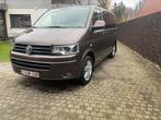 Vw t5 caravelle 2.0 biturbo dubbele cabine 164100 dsg, Euro 5, 4 cilinders, Bruin, Leder