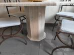 Marmeren tafel ZONDER stoelen, Ophalen, Zo goed als nieuw