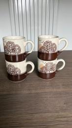 4 pièces de café/thé vintage en céramique, aussi par pièce, Enlèvement