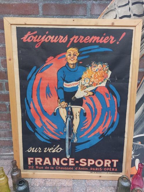 Vélo à affiche vintage de sport Toujours premier sur velo, Vélos & Vélomoteurs, Vélos | Ancêtres & Oldtimers, Enlèvement ou Envoi