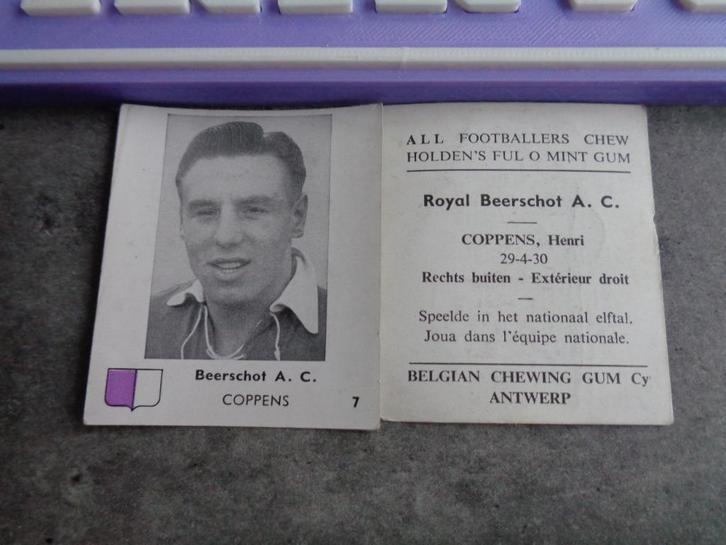 image de football CHEWING GUM BELGE COPPENS RIK 1950/51, Hobby & Loisirs créatifs, Autocollants & Images, Envoi