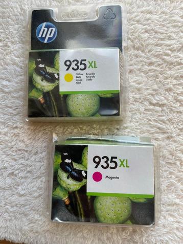 2 nieuwe HP XL 934 XL gele en magenta 935 XL La cartridges