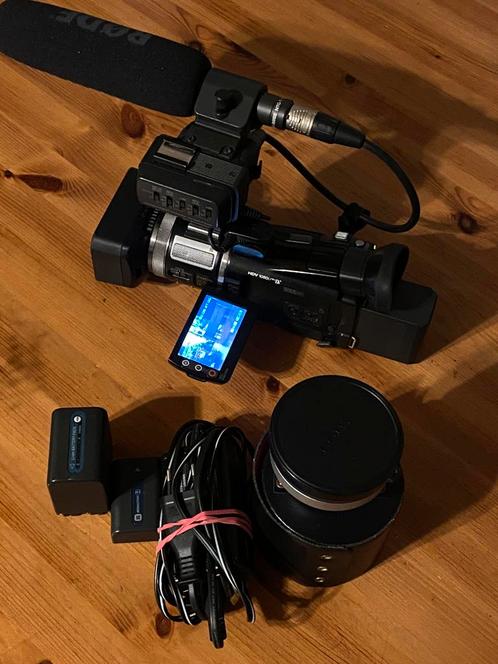 Sony HVR-A1E, miniDV, DVCam, CMOS, Rode NTG-1, Audio, Tv en Foto, Videocamera's Digitaal, Zo goed als nieuw, Sony, Ophalen of Verzenden