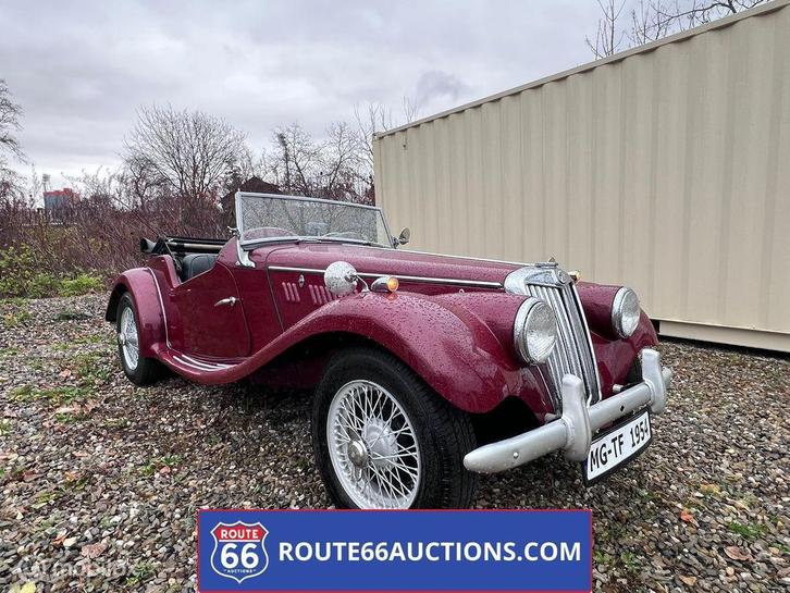 MG TF | 1954 | Route 66 Auctions, Auto's, Oldtimers, Bedrijf, Te koop, MG, Benzine, Overige carrosserie, Handgeschakeld, Zwart