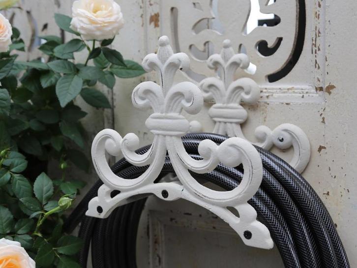 Tuinslanghouder - Franse Lelie - Romantische Landelijk, Tuin en Terras, Tuinslangen, Nieuw, Tuinslanghaspel, Ophalen of Verzenden