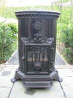 Prachtige zwarte Godin houtkachel of kolen 7KW i.z.g.s., Ophalen, Overige brandstoffen, Zo goed als nieuw, Vrijstaand