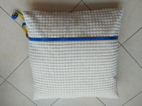 Coussin de sol déhoussable 70 x 70 cm, Maison & Meubles, Accessoires pour la Maison | Coussins, Comme neuf, Blanc, Enlèvement ou Envoi