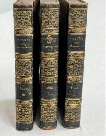 Histoire De La Reformation D'Aubigne 1839 vol 1-3 antiek set beschikbaar voor biedingen