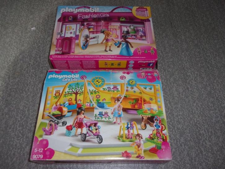 PLAYMOBIL; baby en kleding winkel., Kinderen en Baby's, Speelgoed | Playmobil, Zo goed als nieuw, Complete set, Ophalen of Verzenden