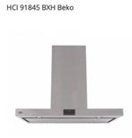 HCI91845BXH: 90 cm Îlot Hotte Beko, Comme neuf, Moteur, 400 à 600 m³/h, Autoportant