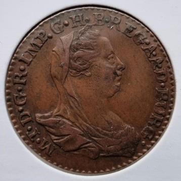 2 Liard 1780 (Brussel) Maria Theresia. Zeldzaam ! beschikbaar voor biedingen