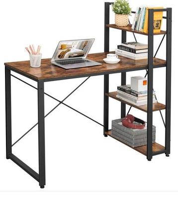 Bureau - Computertafel Bruin/zwart - 60x120x76/120 beschikbaar voor biedingen
