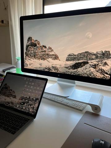 27-inch Apple Thunderbolt display, Computers en Software, Monitoren, Ophalen, Gebruikt, Ingebouwde speakers, Full HD