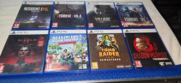 PS5- en PS4-GAMES + reparatie/consoles en controller (kurk) beschikbaar voor biedingen