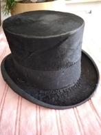 oude zwarte hoed, Antiquités & Art, Antiquités | Vêtements et Textile, Enlèvement ou Envoi
