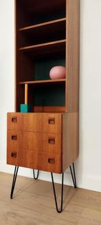 Vintage retro design highboard ladekast lowboard boekenkast, Huis en Inrichting, Ophalen, Zo goed als nieuw