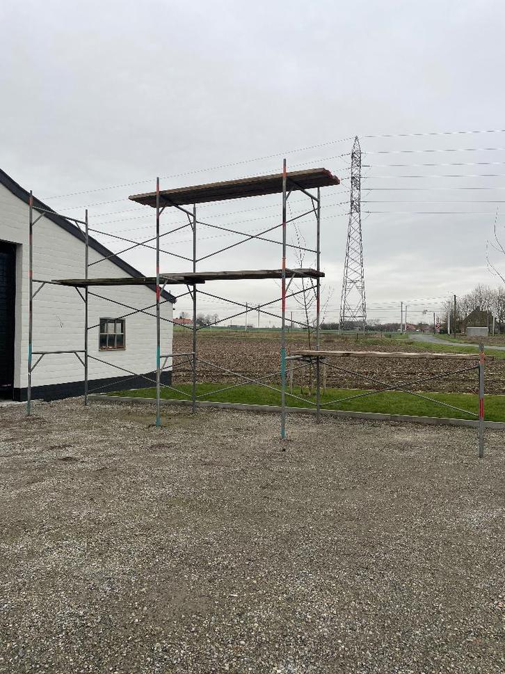 Stelling, Bricolage & Construction, Échafaudages, Utilisé, Échafaudage de façade, 5 mètres de hauteur ou plus, Enlèvement