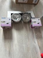 Design spots 4 met extra ledlampjes deltalight (Belgisch!!), Huis en Inrichting, Lampen | Spots, Ophalen, Metaal of Aluminium