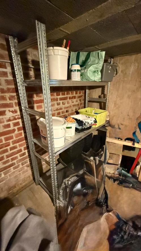 Étagère galva 130 x 40 x H175 ALMAZY, Huis en Inrichting, Kasten | Stellingkasten, Zo goed als nieuw, Ophalen