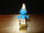 SCHTROUMPFS Ancien Schtroumpf Socle Jubilée 30 Ans 1988 Rare, Différents Schtroumpfs, Comme neuf, Enlèvement ou Envoi, Poupée, Figurine ou Peluche