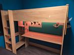 Hoogslaper met bureau en led-strip, Enlèvement, Utilisé, Lit mezzanine