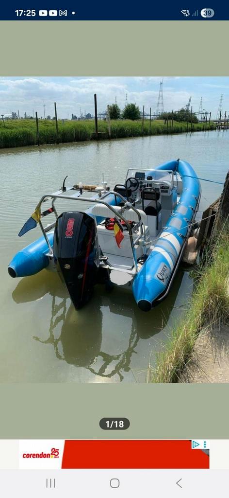 Osprey vipermax ,bijna  nieuwe mercury F250 pk xs pro motor, Watersport en Boten, Rubberboten, Zo goed als nieuw, Ophalen