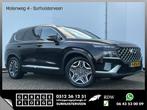 Hyundai Santa Fe 7-Pers 1.6 T-GDI HEV Premium 7p. HUD Leer S, Auto's, Hyundai, Automaat, Santa Fe, Zwart, Hybride Elektrisch/Benzine