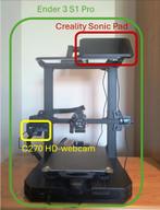Ender 3 S1 Pro + Creality Sonic Pad + C270 HD-webcam, Computers en Software, Ophalen, Ingebouwde Wi-Fi, Zo goed als nieuw, Creality Ender