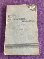 Personentarieven van spoorwegen 1890 G. Vissering  NMBS, Verzamelen, Spoorwegen en Tram, Ophalen of Verzenden