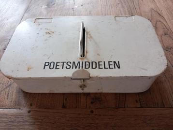 Vintage poetsmiddelen doos jaren '60, Antiek en Kunst, Ophalen of Verzenden