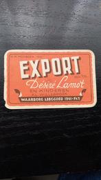 Bieretiket br. Lamot export, Collections, Marques de bière, Enlèvement ou Envoi