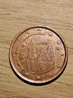 1999 españa zeldzame euromunt 5 cent, Postzegels en Munten, Munten | Europa | Euromunten, Spanje, Ophalen, Losse munt, 5 cent