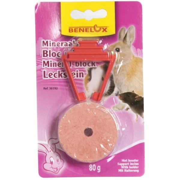 ROZE MINERAALSTEEN 80 G + BLISTERVERPAKKING MET CLIP, Dieren en Toebehoren, Vogels | Toebehoren, Nieuw, Ophalen