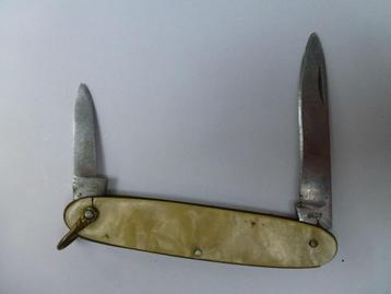 ancien couteau de poche avec 2 couteaux, Enlèvement ou Envoi, Utilisé