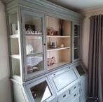 Landelijke buffet-/vitrinekast met ingewerkte bureau, Huis en Inrichting, Ophalen, Gebruikt, 200 cm of meer, Met deur(en)