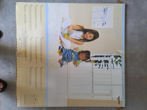 Traphek met uitbreiding tot 1m20cm BabyDan Premier Indicator, Kinderen en Baby's, Traphekjes, Zo goed als nieuw, Klemhekje, Metaal of IJzer