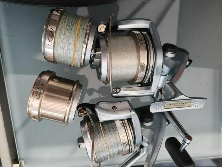 2 x shimano Ultegra XSA + 2 spoelen, Watersport en Boten, Hengelsport | Algemeen, Gebruikt, Molen, Ophalen of Verzenden
