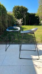 Twee moderne bar stoelen made in italy, Huis en Inrichting, Stoelen, Ophalen, Gebruikt, Twee, Zwart