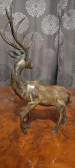 Prachtig bronzen dierhert 35 cm hoog, Antiek en Kunst, Ophalen of Verzenden, Brons