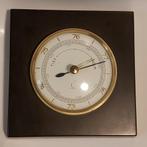 Vintage barometer Rudolf Koll hout 12 x 12 cm, Audio, Tv en Foto, Weerstations en Barometers, Ophalen of Verzenden, Zo goed als nieuw