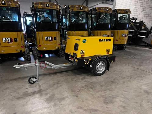 2024 Kaeser M20 PE Mobiele bouwcompressor 7 bar, Auto diversen, Aanhangers en Bagagewagens, Gebruikt