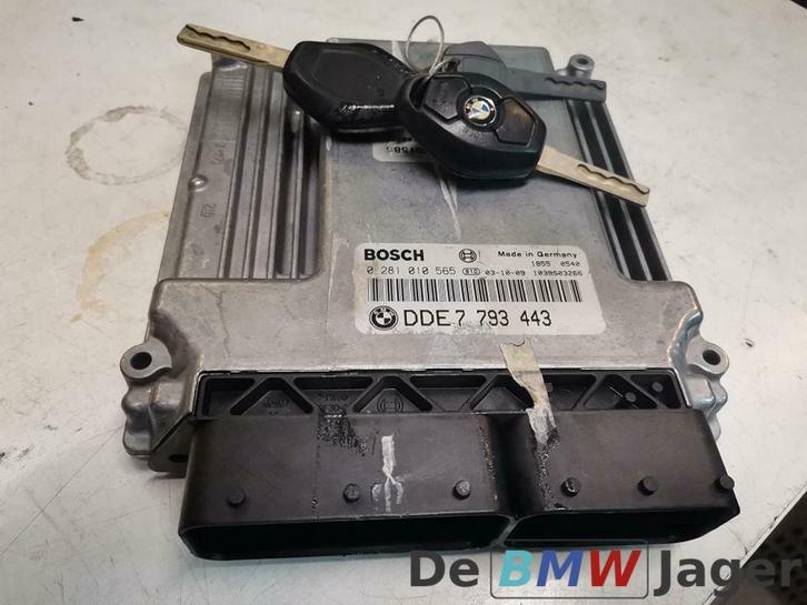 DDE met sleutel zonder EWS BMW 3-serie E46 320D M47N 7793443, Auto-onderdelen, Elektronica en Kabels, BMW, Gebruikt, Ophalen of Verzenden